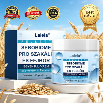 🔥 Koža brez lusk v 7 dneh – Zmanjšuje srbenje in prhljaj – Laleia® SeboBiome Pro Krema za brado in lasišče 🌱