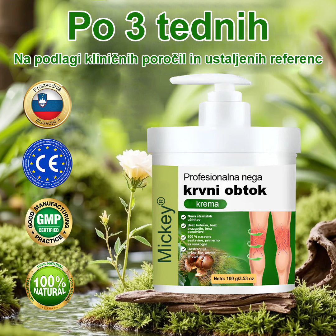 🌿Poslovite se od otečenih, bolečih nog – Mickey® FluidEase Profesionalna krema za izboljšanje prekrvavitve nog prinaša pravo olajšanje!