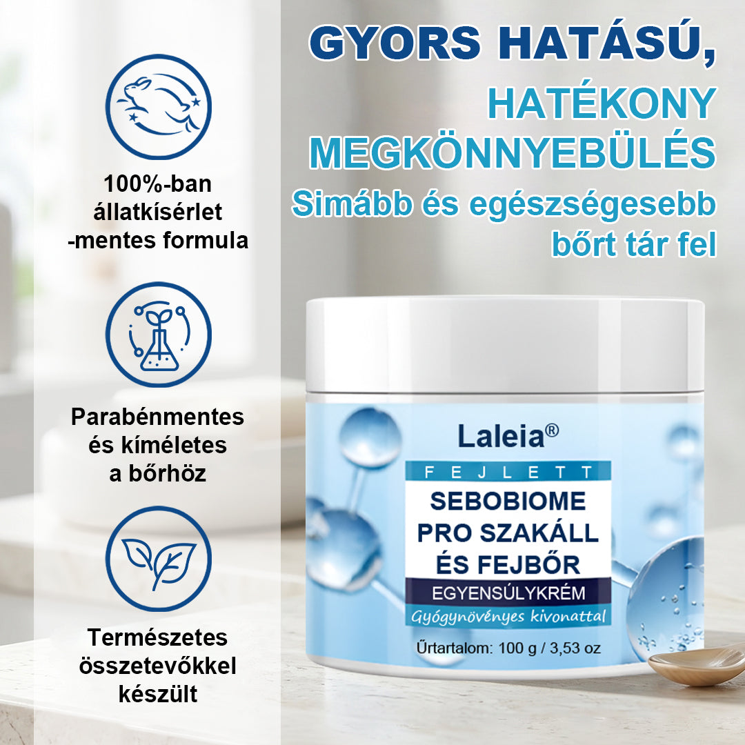 🔥 Koža brez lusk v 7 dneh – Zmanjšuje srbenje in prhljaj – Laleia® SeboBiome Pro Krema za brado in lasišče 🌱