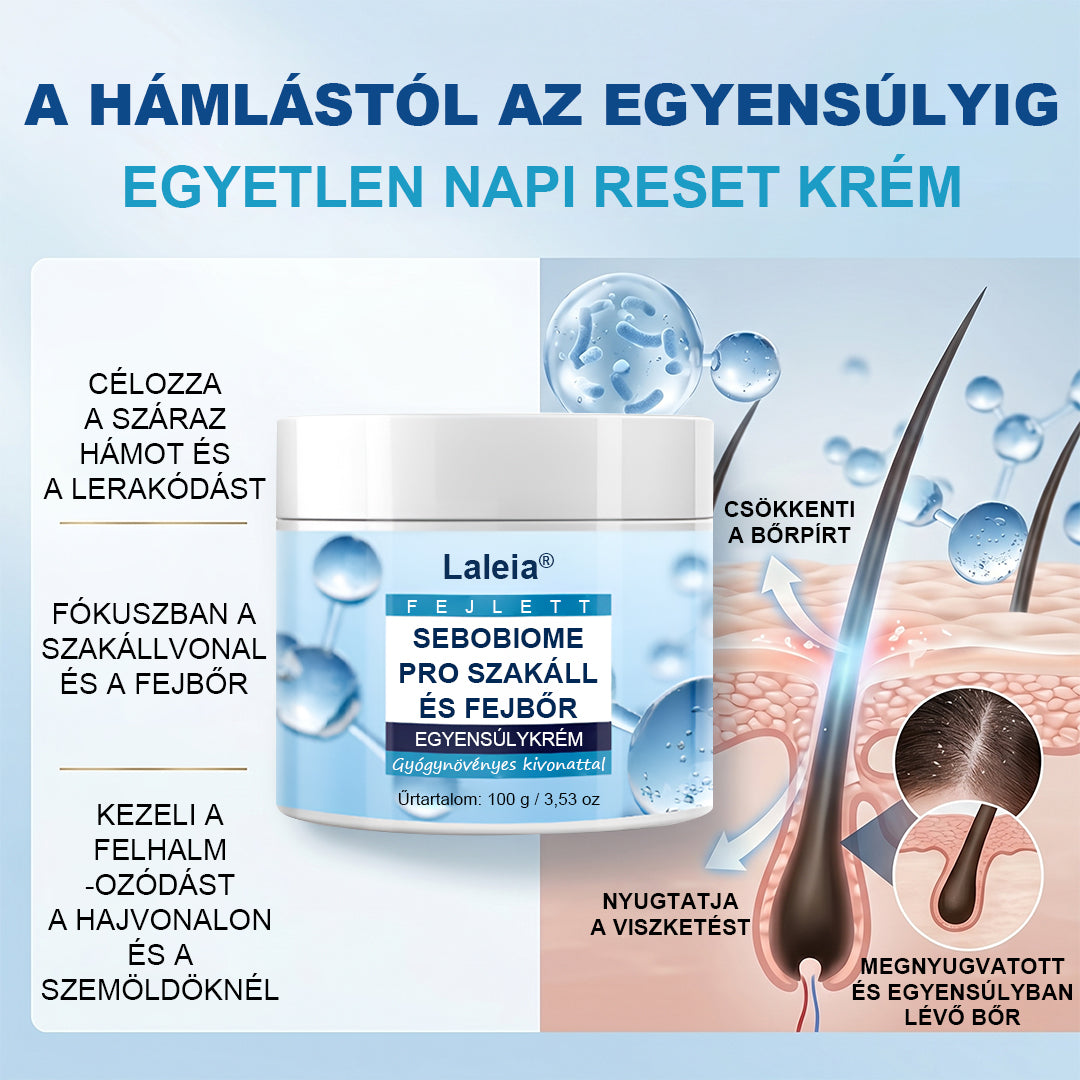 🔥 Koža brez lusk v 7 dneh – Zmanjšuje srbenje in prhljaj – Laleia® SeboBiome Pro Krema za brado in lasišče 🌱