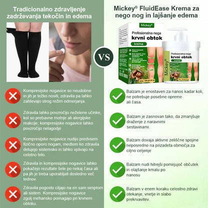 🌿Poslovite se od otečenih, bolečih nog – Mickey® FluidEase Profesionalna krema za izboljšanje prekrvavitve nog prinaša pravo olajšanje!
